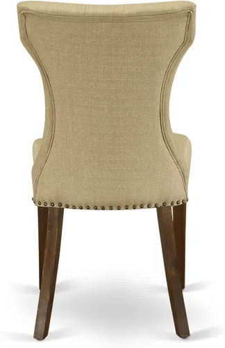 Miniatura 16 de East West Furniture LAGA11-78-03 - Juego de mesa de comedor de 11 piezas, incluye una mesa de comedor rectangular con hojas extraíbles y 10 sillas