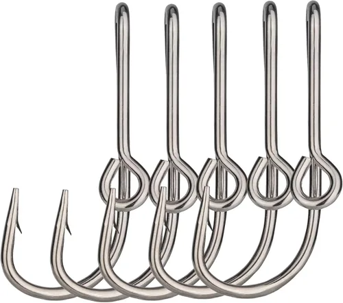 Miniatura 9 de THKFISH Anzuelos de pesca para sombrero, pinzas de corbata de gancho de pez dorado, 5