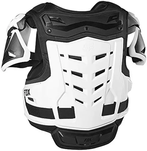 Miniatura 2 de Fox Racing Raptor Chaleco de Motocross para Bicicleta de Tierra CE Protector de Pecho, Negro/Blanco, Pequeño/Mediano