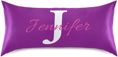 Miniatura 36 de Fundas de almohada negras personalizadas de seda con cierre de sobre, funda de almohada de satén tamaño estándar para personas que duermen