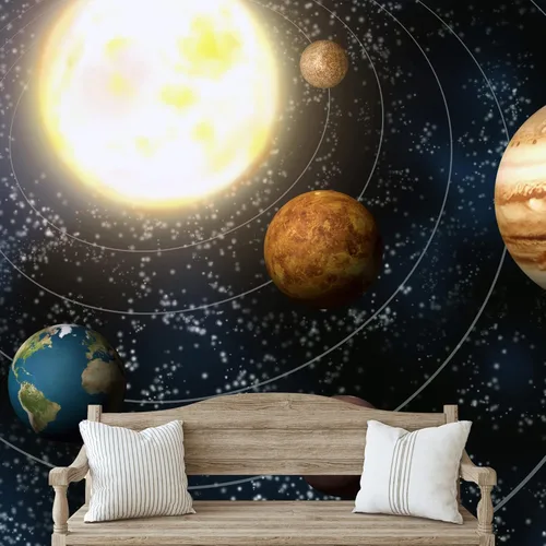 Miniatura 34 de NWT Calcomanía removible para pared, diseño de nube galáctica, estrella, nebulosa, fantasía, ciencia ficción, astronomía y arte espacial, arte