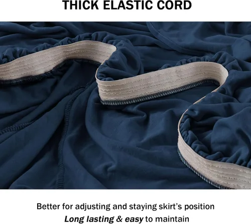 Miniatura 4 de NICEEC Funda de Sofá Súper Suave de 1 Pieza Azul Marino Funda Elástica para Sofás Stretch Universal de Spandex Fundas para Sofás para Sala de Estar