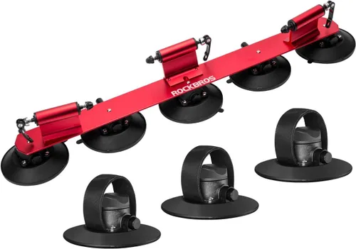Miniatura 9 de ROCKBROS Sucker - Soporte para bicicleta para techo de coche, ventosa, soporte de bicicleta de liberación rápida de aleación de aluminio para 1, 2