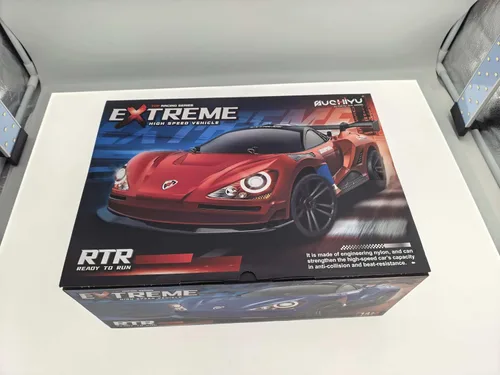 Miniatura 16 de Coche de deriva a control remoto 1:16, auto de deriva a control remoto, recargable de alta velocidad, juguetes 4WD 2.4GHz escala completa azul RC