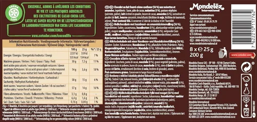 Miniatura 2 de Cote DOr Bouchees Leche 200g (7.05 oz)