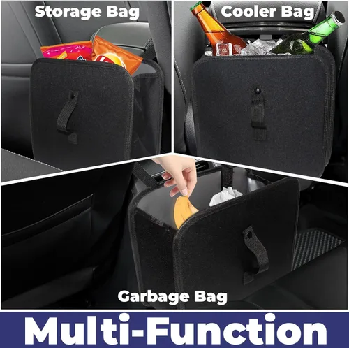 Miniatura 5 de BFXM Bote de Basura para Carro, Bote de Basura Plegable Bolsa de Basura Colgante Plegable para Asiento de Carro, Bolsas de Basura a Prueba de Fugas