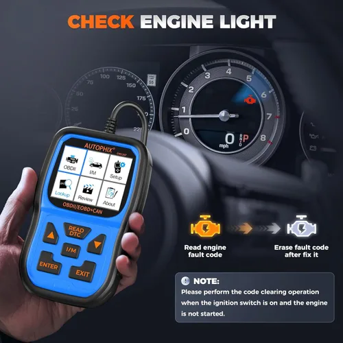 Miniatura 4 de AUTOPHIX Escáner OM126P+ OBD2, lector de código de luz de verificación del motor, escáner de código de automóvil para diagnóstico automotriz, leer