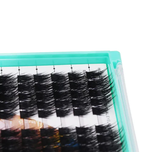 Miniatura 4 de Bodermincer XXXL Tray D Curl 280 racimos de extensiones de pestañas para bricolaje en casa (kit de pestañas de 0.472 in)