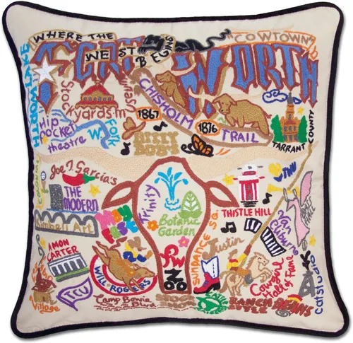 Miniatura 17 de Catstudio Almohada decorativa bordada a mano de Texas