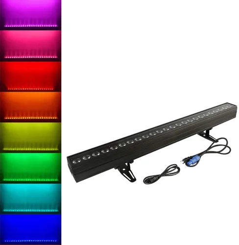 TC-Home 24 LED RGBWA 270W pared lavado barra luz DMX 512 DJ fiesta discoteca escenario iluminación (5 en 1)