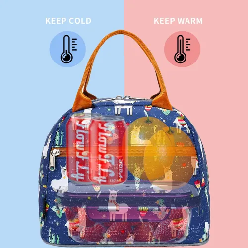 Miniatura 2 de Bolsa de almuerzo aislada FlowFly - Bolsa de asas organizadora para mujeres/hombres, Alpaca