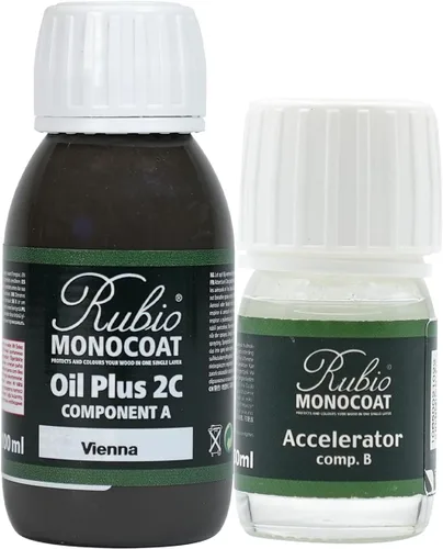 Miniatura 88 de Rubio Monocoat Aceite para Acabado de Madera 175 pies² - Puro Oil Plus 2C Aceite de Linaza para Madera Rápido de Secar, Ecológico para Uso