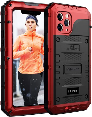 Miniatura 47 de Mitywah Funda impermeable para iPhone 7/iPhone 8 / iPhone SE 2020, funda de metal resistente de grado militar, protección de cuerpo completo
