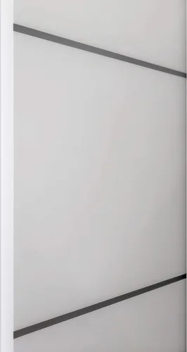 Miniatura 4 de SARTODOORS Puertas correderas blancas de 48 x 80 pulgadas con herrajes Planum 0020 blanco mate Juego de perchas de acero para rieles Armario