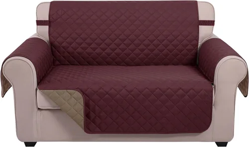 Miniatura 99 de U-NICE HOME Funda de sofá reversible para perros con correas elásticas, resistente al agua, protector de muebles para mascotas, funda de sofá