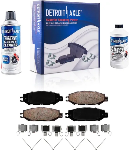 Miniatura 13 de Detroit Axle - Pastillas de freno traseras para Kia Sportage 2017-2022, Hyundai Tucson 2016-2021, pastillas de freno de cerámica 2018 2019 2020