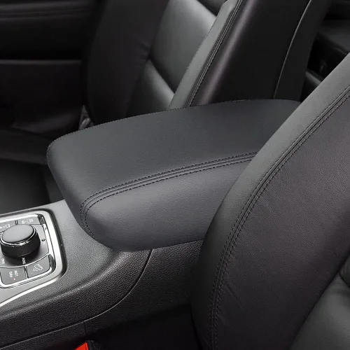 Miniatura 8 de sportuli Cubierta de Consola Central Funda de Cuero Antiarañazos para Reposabrazos de Repuesto para Accesorios Jeep Grand Cherokee 2011-2020 2021