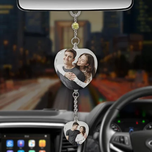 Miniatura 16 de Colgante de coche personalizado con foto, accesorios personalizados para coche, decoración cubo colgante