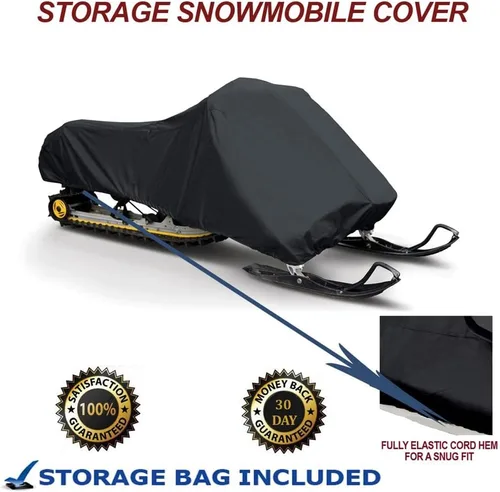 Miniatura 7 de SBU Funda para motos de nieve de almacenamiento de 200 denier, compatible con el trineo de máquina de nieve Arctic Cat Modelo M 9000 King CAT 162