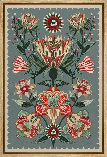 Miniatura 158 de SIGNFORD Lienzo impreso para pared, acuarela, floral, retro, abstracto, naturaleza, desierto, ilustraciones florales botánicas, arte moderno