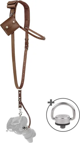 Miniatura 12 de C Coiro Leather Camera Strap Crossbody for DSLR, Mirrorless – Secure Dual Mount, Quick Release for Professional Photography
