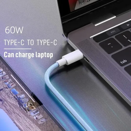 Miniatura 7 de Cable de carga USB C, paquete de 3 cables de carga rápida tipo C trenzado PD de 5 pies y 60 W para iPhone 15/15 Plus/15 Pro/15 Pro