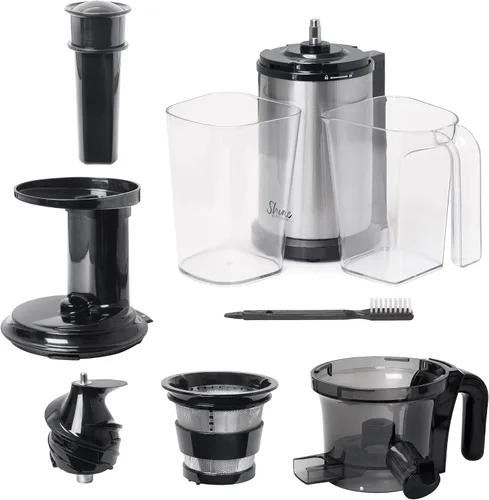 Miniatura 5 de Shine Kitchen Co SJV-107-A - Exprimidor de masticación lenta de acero inoxidable