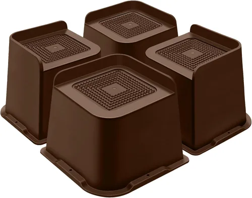 Miniatura 39 de ANNKUT Elevadores de cama de 1 pulgada resistentes, elevadores de muebles para cama, escritorio, mesa, sofá, sofá, elevadores de cama de gran