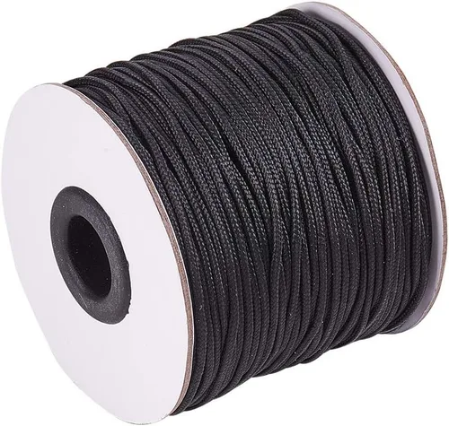 Miniatura 13 de PH PandaHall 600 yardas de 0.031 in de nailon para cuentas de hilo de cuerda de nudo chino Kumihimo hilo de macramé, cordón de cuerda para macramé
