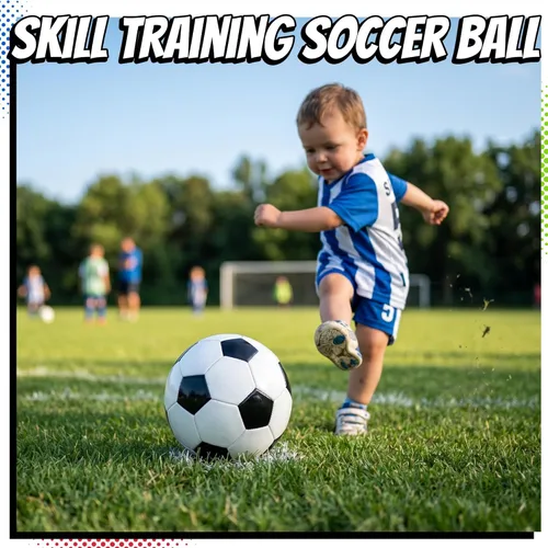 Miniatura 5 de PlayBolt Soccer Ball Size 2 with Pump - Black & White Training Practice & Match Ball for Kids & Toddlers (Pack of 1 or 4)