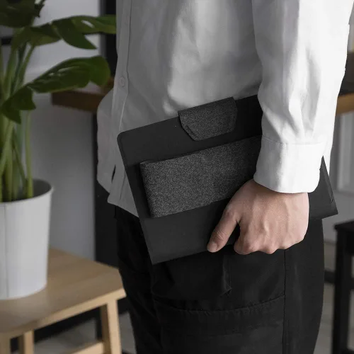 Miniatura 5 de LHiDS Estuche de cuero para lápices, bolsa para tres fuentes, bolígrafos y bolígrafos rollerball, estuche para lápices pequeño, organizador