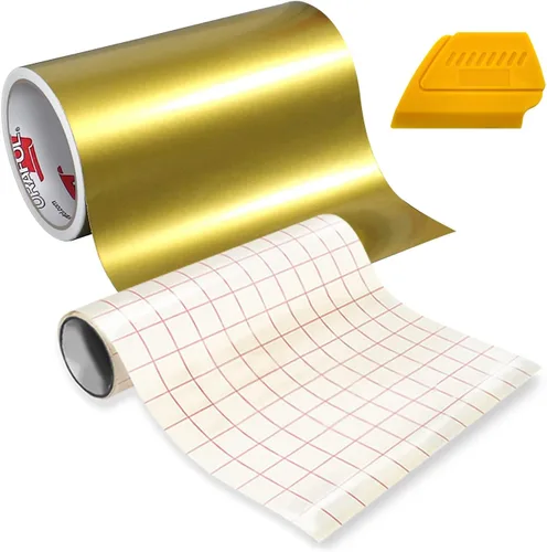Miniatura 15 de ORACAL 651 Vinilo adhesivo de alto brillo para manualidades, rollo de 15 x 1 pie con rollo de papel de transferencia de 12 x 24 pulgadas y escobilla