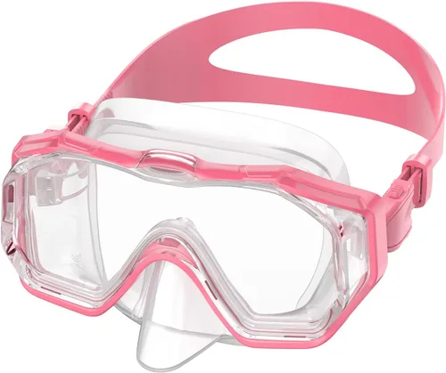 Miniatura 17 de WSTOO Adults Swim Goggles with Nose Cover to Prevent Water Inhaling, Anti-Fog Swimming Mask for Youth Men Women Negro+negro rojo