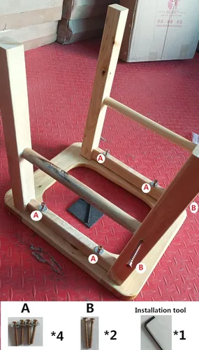 Miniatura 9 de Asiento de vapor Yoni de madera con cuatro patas, silla de vapor V vapor en Hom eattachment H 14.7 pulgadas, asiento yoni para mujer v vapor