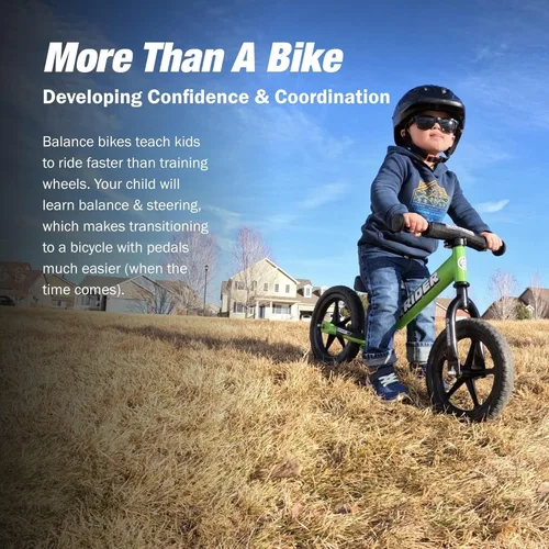 Miniatura 2 de Strider Bicicleta deportiva de 12 pulgadas – Bicicleta de equilibrio sin pedal para niños de 1 a 4 años – Incluye almohadilla de seguridad, asiento