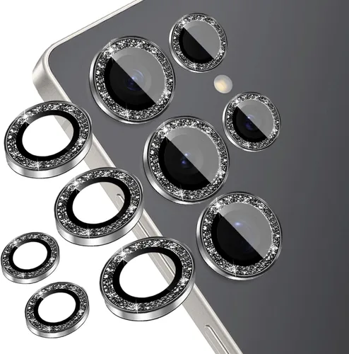 Miniatura 17 de Protector de lente de cámara compatible con iPhone 11, 11 Mini, 11 Pro y iPhone 11 Pro Max (paquete de 3 + 1), purpurina brillante, funda de cámara