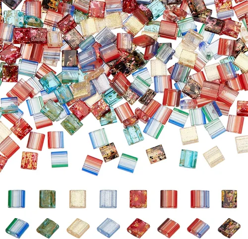 Miniatura 8 de SUNNYCLUE 1 caja de 180 cuentas de dos agujeros de 0.197 in, cuentas de Tila de 2 agujeros, cuentas de semillas de vidrio Miyuki Tila, juego