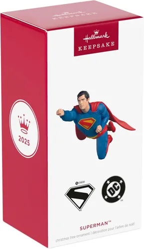 Miniatura 7 de Hallmark Keepsake Adorno de Navidad 2025, DC Superman, regalos de superhéroes