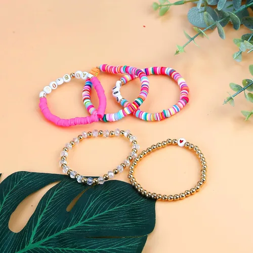 Miniatura 3 de HOUPEACE Juego de 5 pulseras de la amistad Taylor 1989 antihéroe para Eras Music, juego de pulseras de joyería inspiradas en el álbum de Taylor