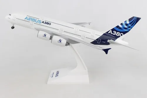 Miniatura 5 de Daron Skymarks Airbus A380-800 H/C con tren de aterrizaje, escala 1/200, blanco