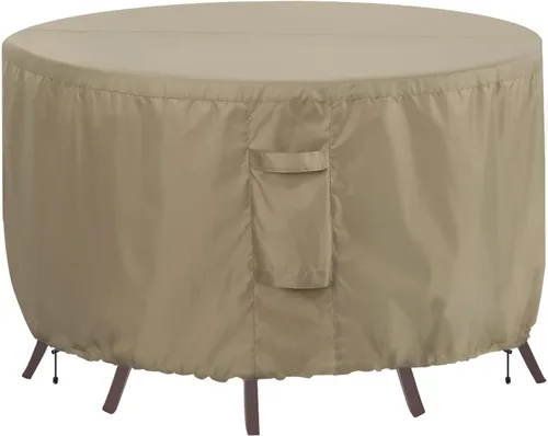 Miniatura 15 de OutdoorLines Juego de fundas impermeables para muebles de mesa de patio al aire libre, funda rectangular para sofá exterior, resistente a la Negro