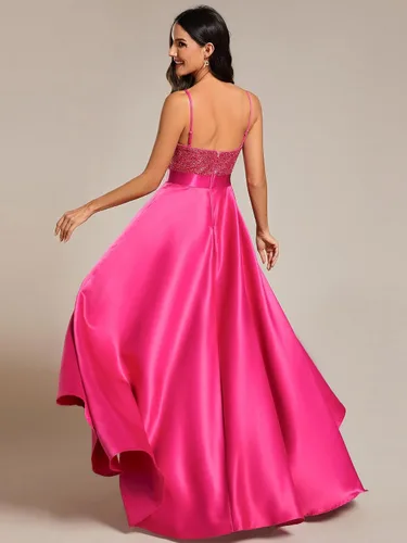 Miniatura 2 de Ever-Pretty Vestido de fiesta largo con cuello en V para mujer, 0667
