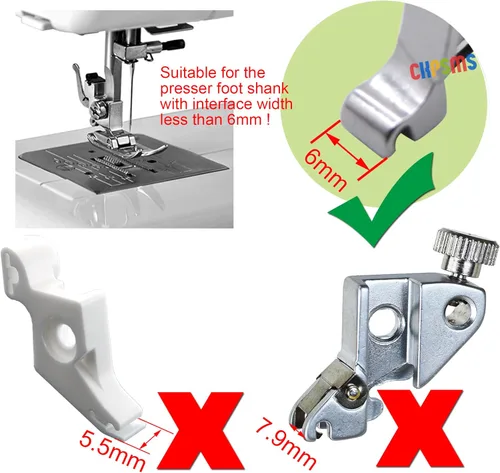 Miniatura 3 de CKPSMS Marca -#KP-19020 - Juego de 62 pies prensatelas para máquina de coser doméstica, compatible con/reemplazo para máquinas de coser de caña baja