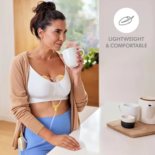 Miniatura 4 de Medela Freestyle - Extractor de leche manos libres Almohadillas de gel portátiles y relajantes para lactancia, paquete de 4 unidades, almohadillas
