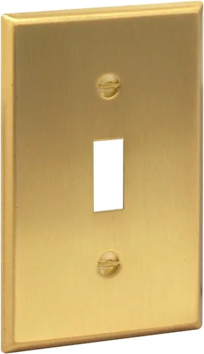 Miniatura 20 de Rio Salto BRASS - Cubierta de pared de metal dorado para toma de corriente o interruptor de luz, placa de pared resistente a la corrosión, cubierta