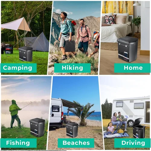 Miniatura 7 de 2025 Inodoro Portátil XL Mejorado para Adultos, Inodoro Alto de Camping con Tapa y Cómoda Bolsa de Transporte, Orinal Portátil para Acampar