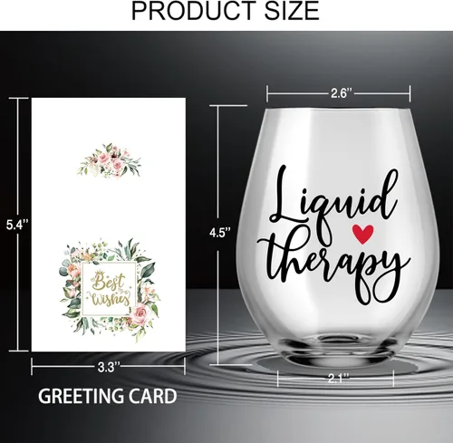 Miniatura 2 de AGMDESIGN Divertida copa de vino de terapia líquida para terapeuta, regalos de agradecimiento para mujeres, hombres, enfermeras, médicos