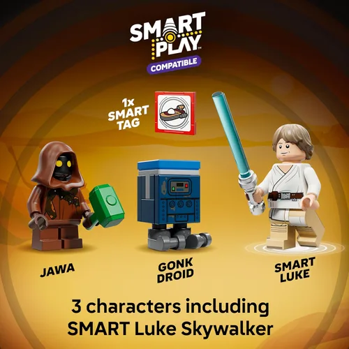 Miniatura 5 de LEGO Star Wars SMART Play: Luke's Landspeeder - Juguete de construcción para juego de acción - Set compatible con una etiqueta SMART y 2 minifiguras
