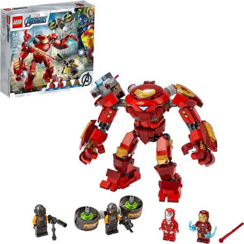 LEGO Marvel Avengers Iron Man Hulkbuster Versus A.I.M. Agent 76164, genial, interactivo, juego de los Vengadores de construcción de ladrillos con