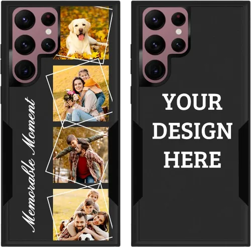 Miniatura 16 de Funda protectora personalizada con foto para Samsung Galaxy S22 Ultra 5G, con imagen, texto, logotipo, [probada en caídas de grado militar], Estilo 1